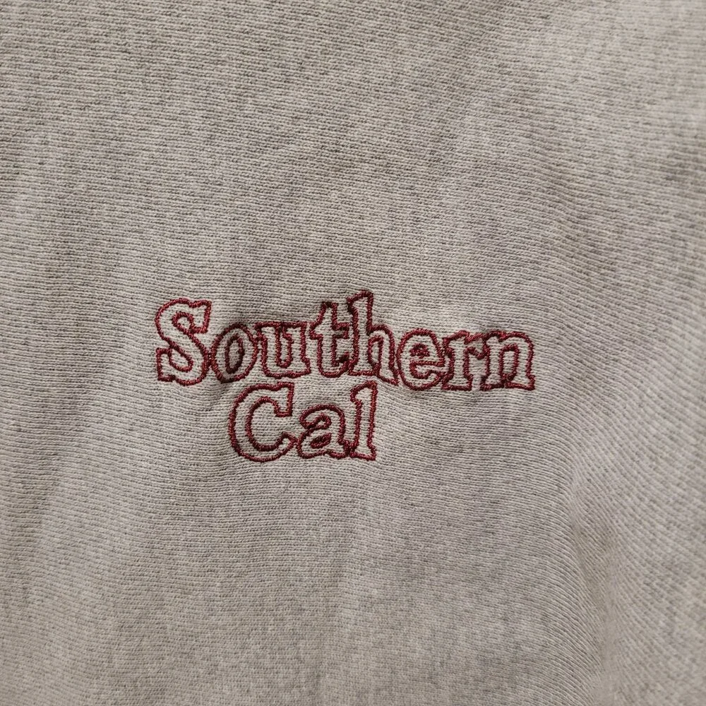 Champion Reverse Weave Large Heather Gray Sweatshirt Southern Cal Embroidered L - Picture 4 of 11